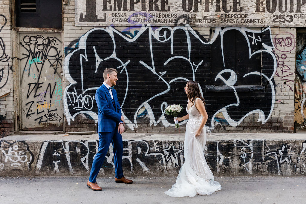 Toronto Graffiti Wedding Photos